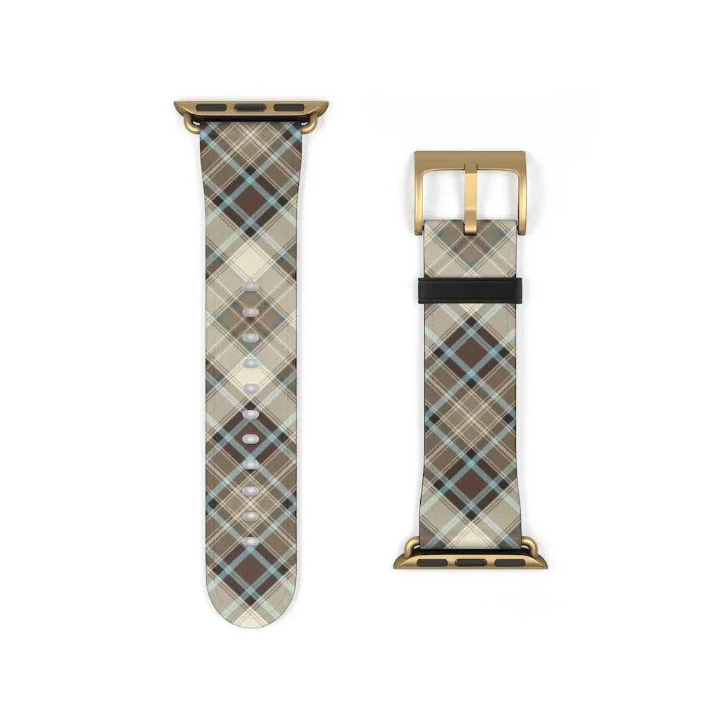 Brown Scottish Plaid Watch Band - The Global Wanderer