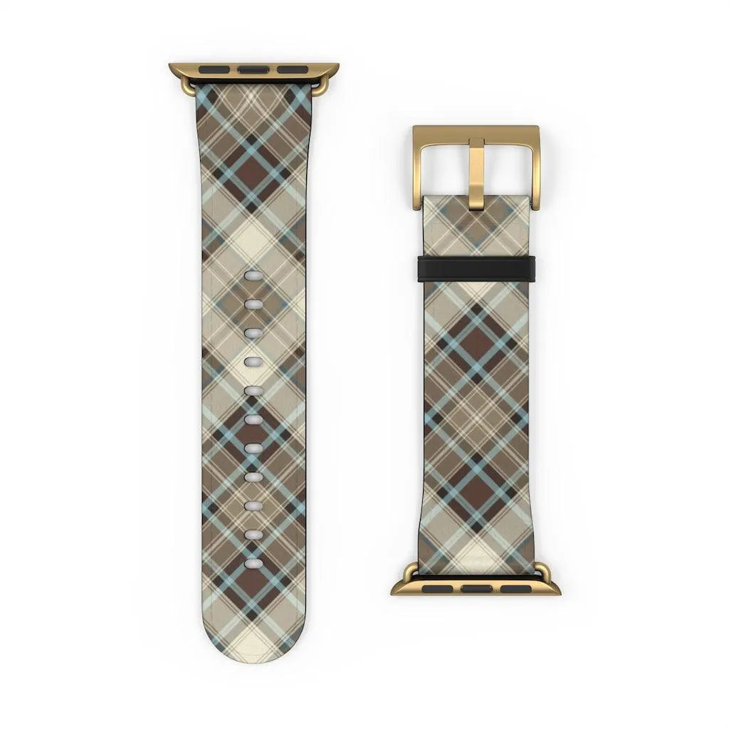 Brown Scottish Plaid Watch Band - The Global Wanderer