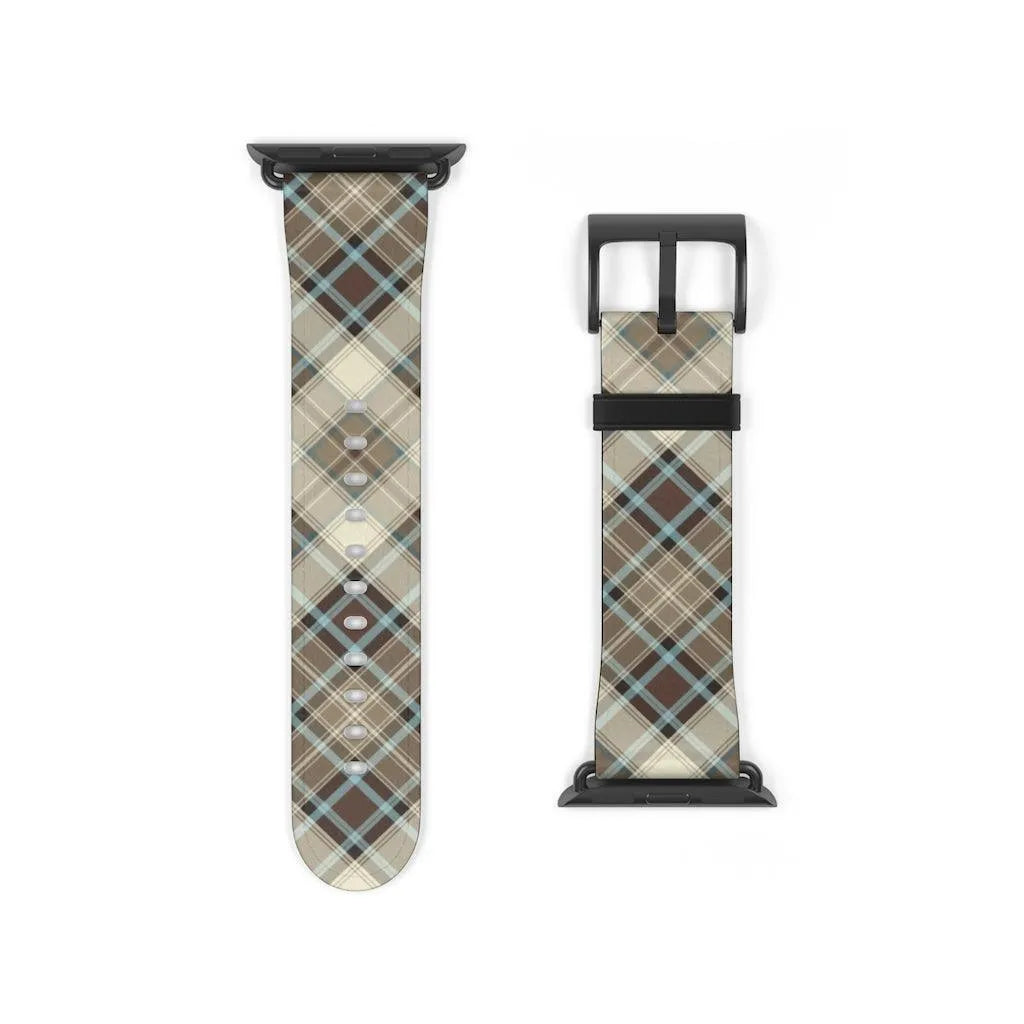 Brown Scottish Plaid Watch Band - The Global Wanderer