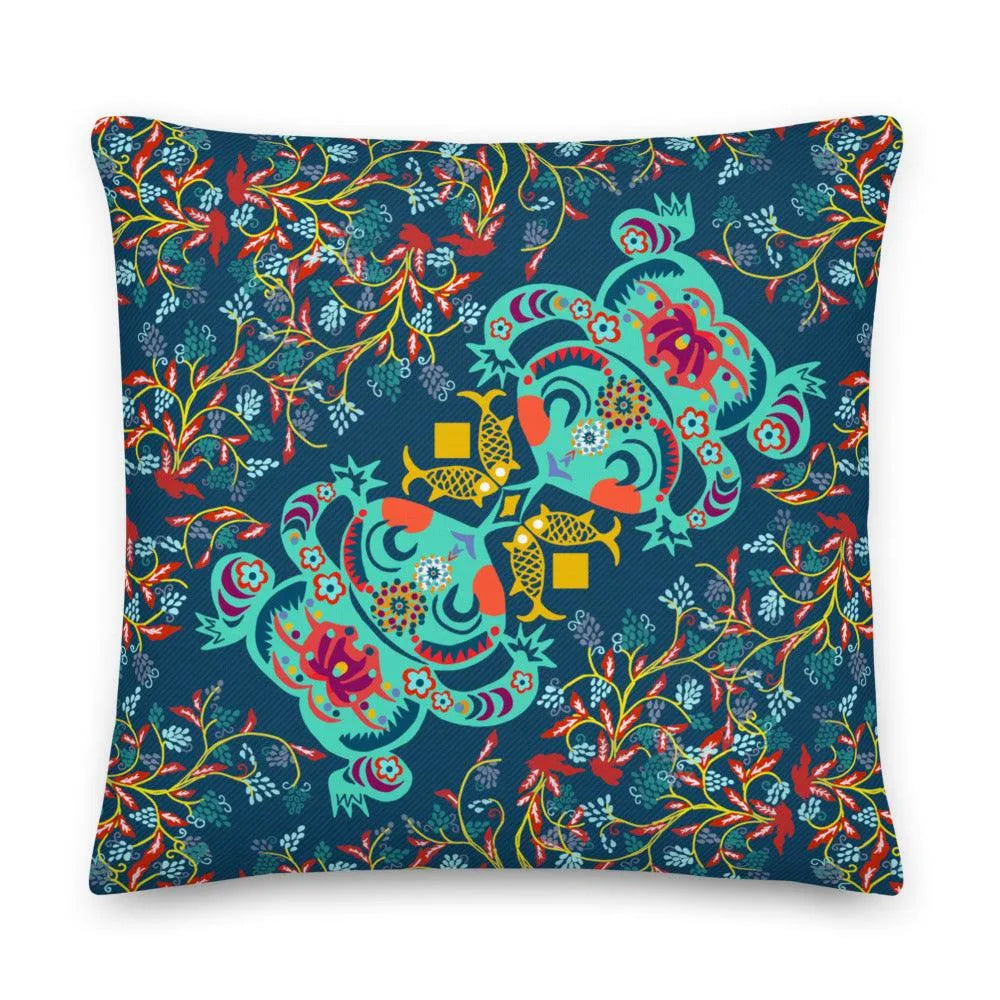 Chinese Folk Art Pillow & Pillow Cover - The Global Wanderer