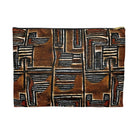 Cocoa Lines Mud Cloth Flat Pouch - The Global Wanderer