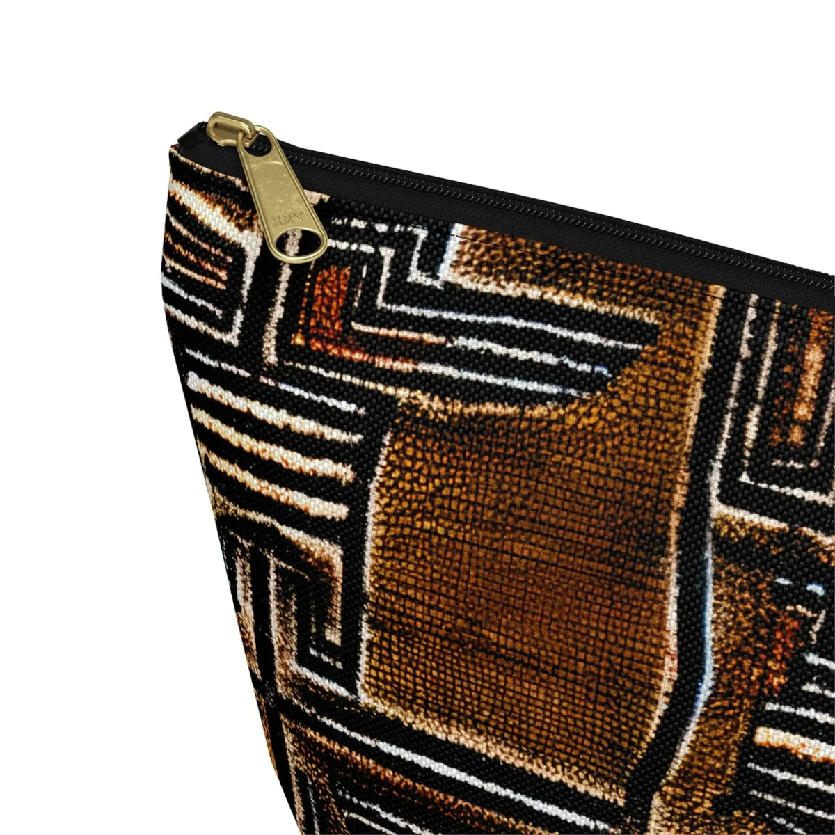 Cocoa Lines Mud Cloth Pouch - The Global Wanderer