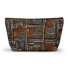 Cocoa Lines Mud Cloth Pouch - The Global Wanderer