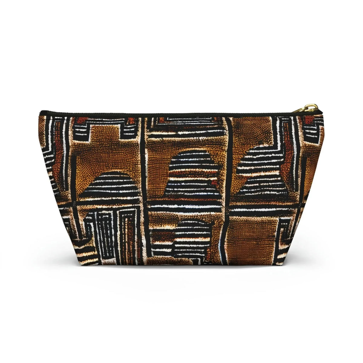 Cocoa Lines Mud Cloth Pouch - The Global Wanderer