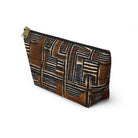 Cocoa Lines Mud Cloth Pouch - The Global Wanderer