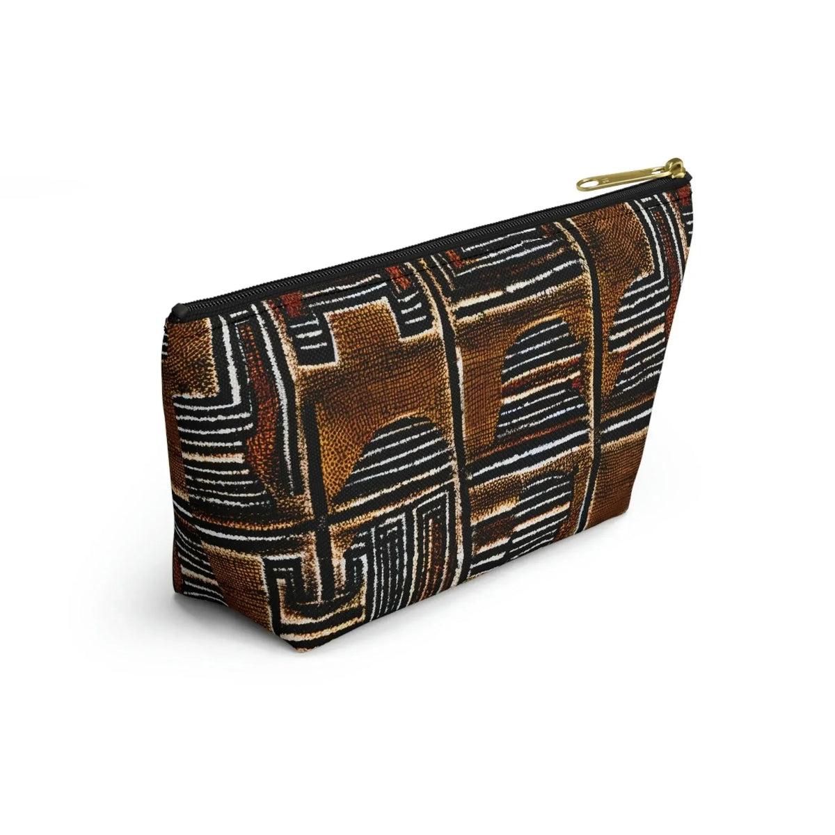 Cocoa Lines Mud Cloth Pouch - The Global Wanderer