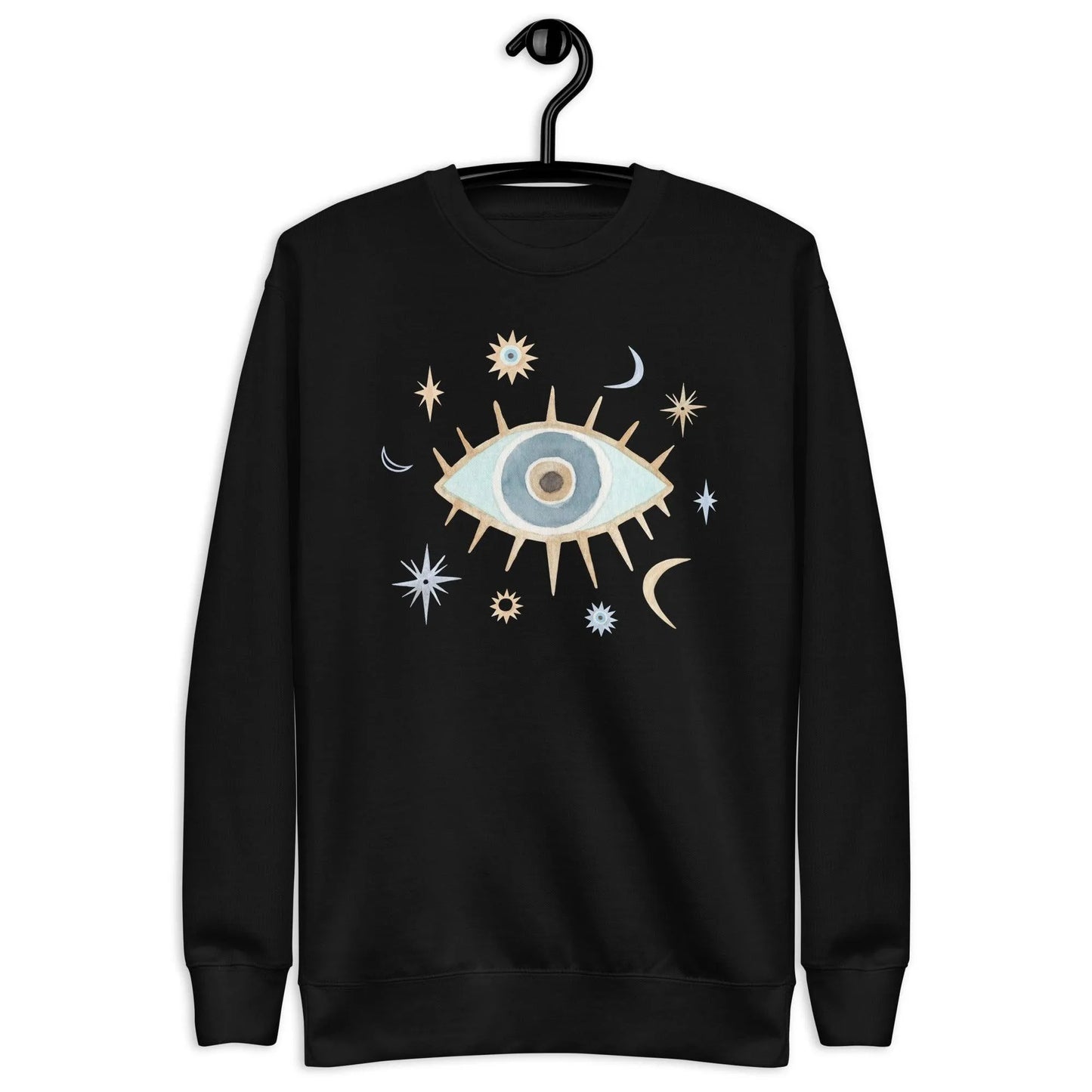 Greek Evil Eye Fleece Sweatshirt - The Global Wanderer