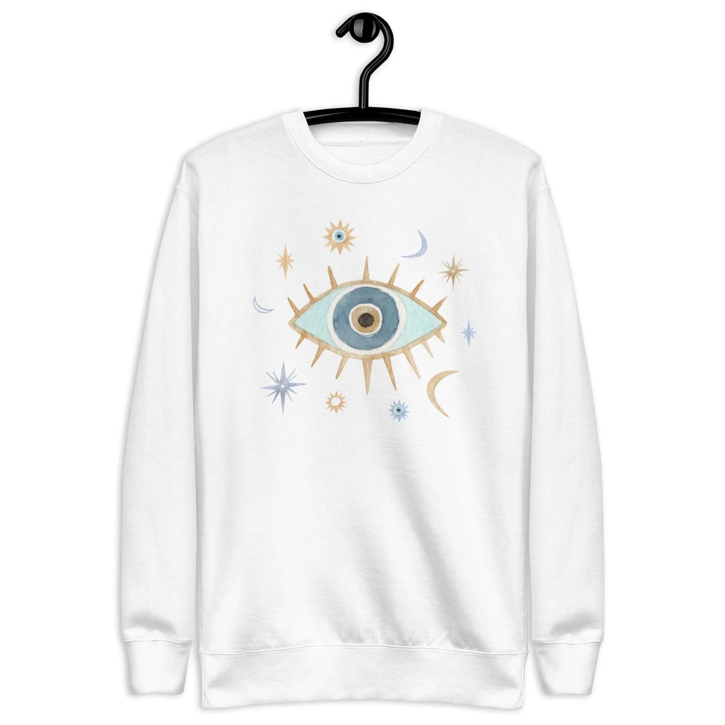 Greek Evil Eye Fleece Sweatshirt - The Global Wanderer