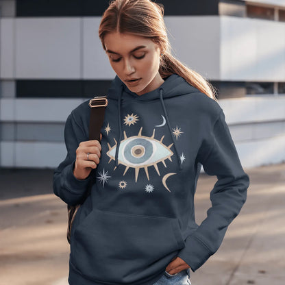 Greek Evil Eye Hoodie - The Global Wanderer