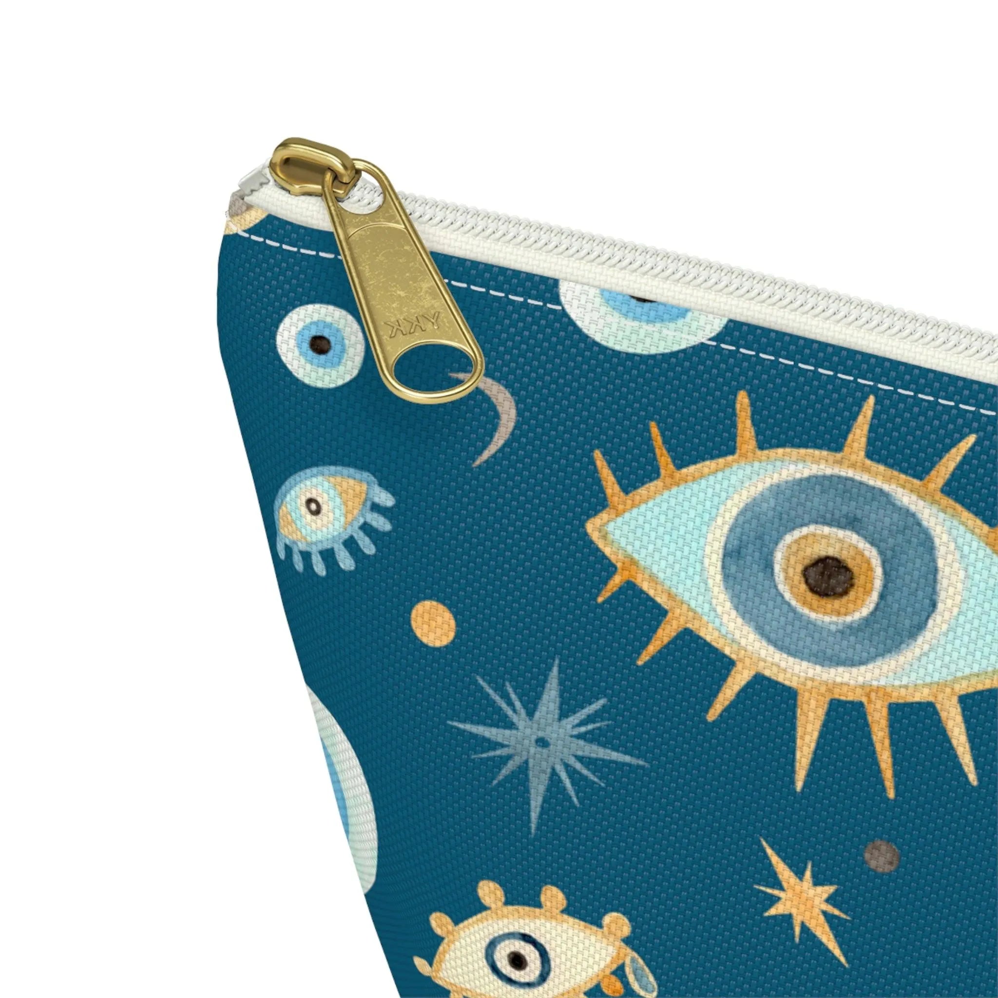 Grecian Evil Eye Zipper store Wallet