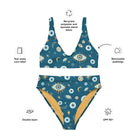 Greek Evil Eye Recycled high-waisted bikini - The Global Wanderer