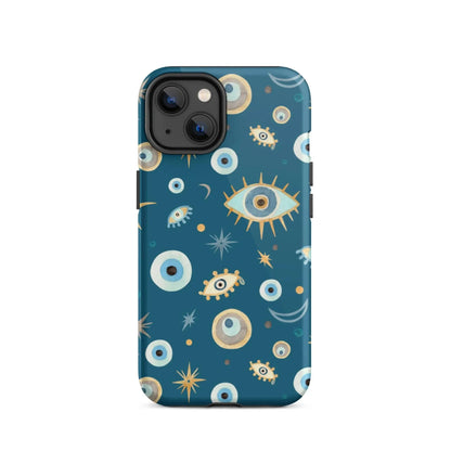 Greek Evil Eye Tough MagSafe iPhone Case - The Global Wanderer