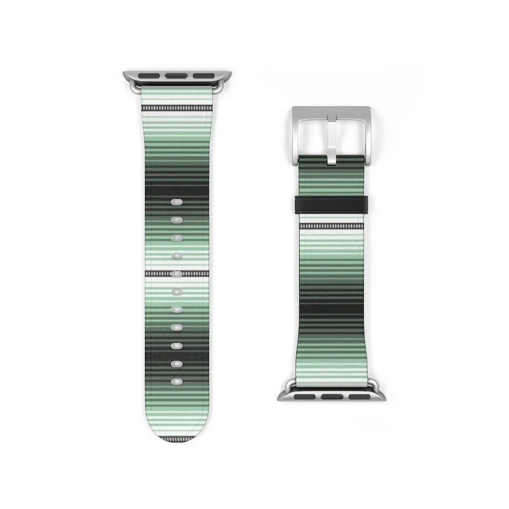 Green Mexican Serape Watch Band - The Global Wanderer