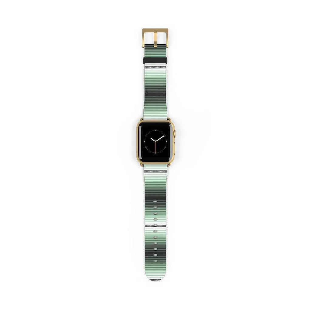 Green Mexican Serape Watch Band - The Global Wanderer