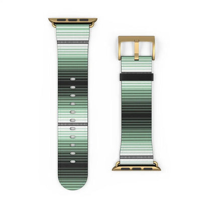 Green Mexican Serape Watch Band - The Global Wanderer