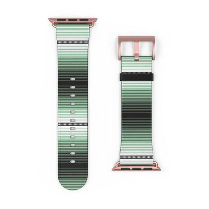 Green Mexican Serape Watch Band - The Global Wanderer