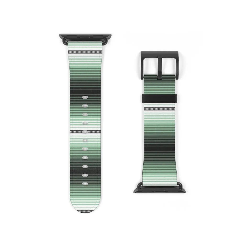 Green Mexican Serape Watch Band - The Global Wanderer