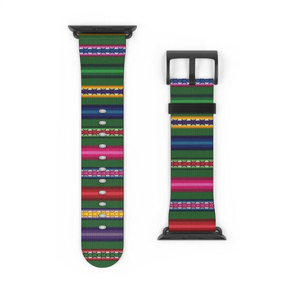 Green Peruvian Watch Band - The Global Wanderer