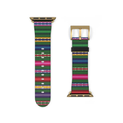 Green Peruvian Watch Band - The Global Wanderer