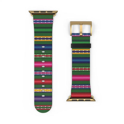 Green Peruvian Watch Band - The Global Wanderer