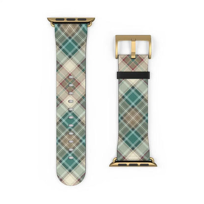 Green Scottish Plaid Watch Band - The Global Wanderer