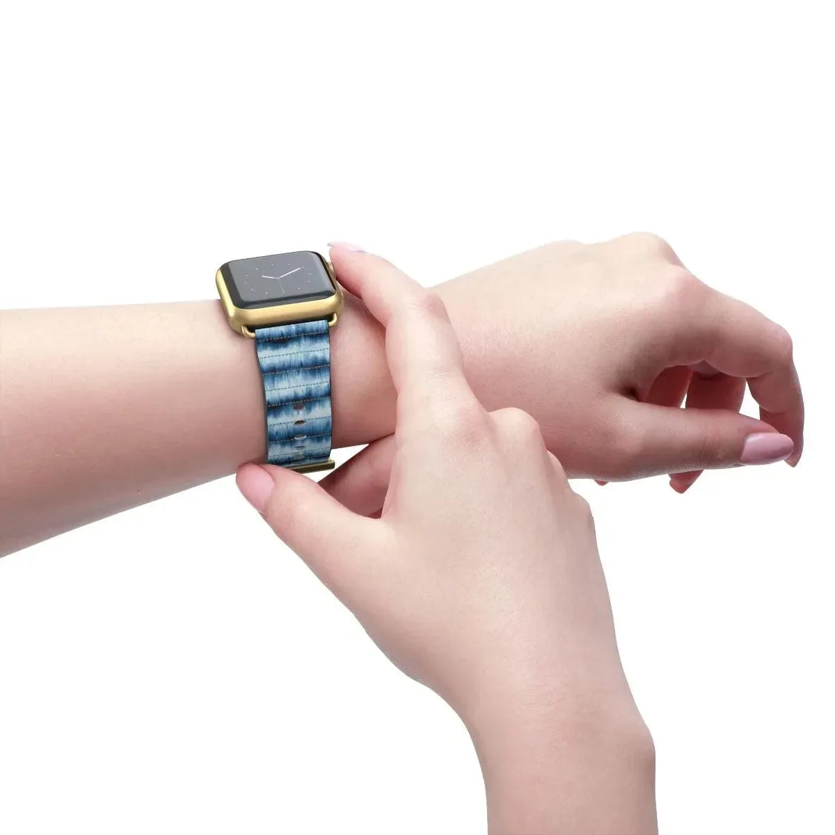 Hakone Mist Shibori Watch Band - The Global Wanderer