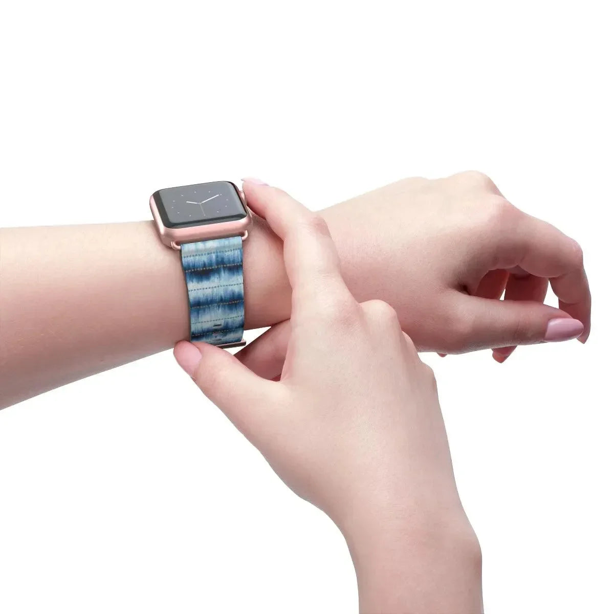 Hakone Mist Shibori Watch Band - The Global Wanderer