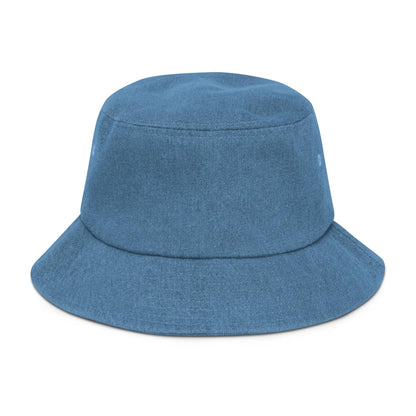 Hawaiian Hibiscus Denim Bucket Hat - The Global Wanderer