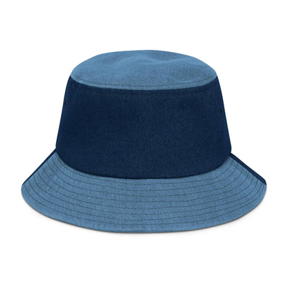 Hawaiian Hibiscus Denim Bucket Hat - The Global Wanderer