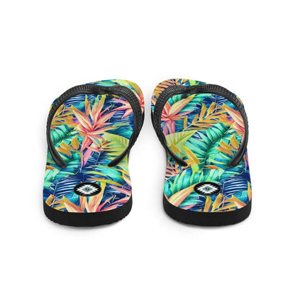 Hawaiian Tropical Leaves Flip Flops - The Global Wanderer