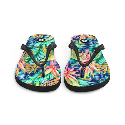 Hawaiian Tropical Leaves Flip Flops - The Global Wanderer