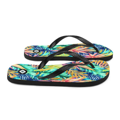 Hawaiian Tropical Leaves Flip Flops - The Global Wanderer