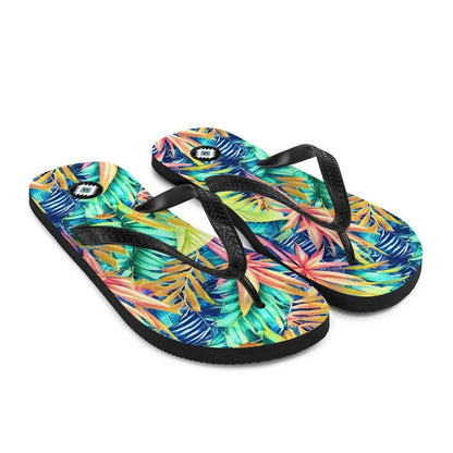 Hawaiian Tropical Leaves Flip Flops - The Global Wanderer