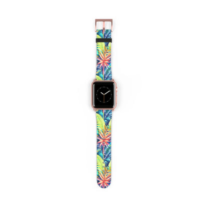 Hawaiian Tropical Leaves Watch Band - The Global Wanderer