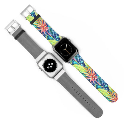 Hawaiian Tropical Leaves Watch Band - The Global Wanderer