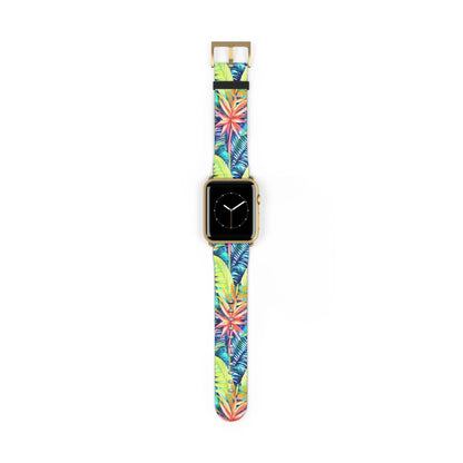 Hawaiian Tropical Leaves Watch Band - The Global Wanderer