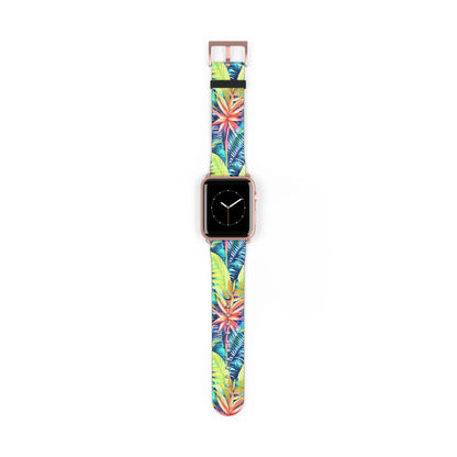 Hawaiian Tropical Leaves Watch Band - The Global Wanderer