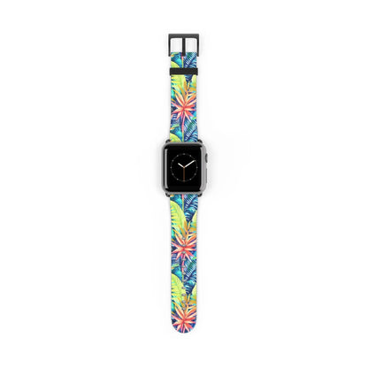 Hawaiian Tropical Leaves Watch Band - The Global Wanderer