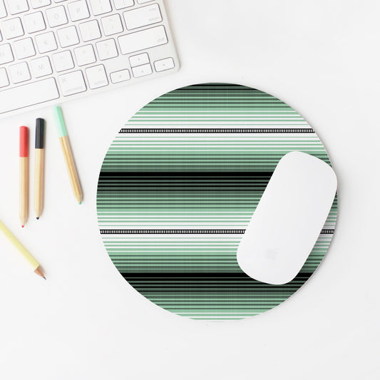 Round Mexican Serape Print Mouse Pad
