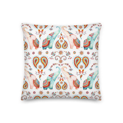 Indian Elephants Pillow & Pillow Cover - The Global Wanderer