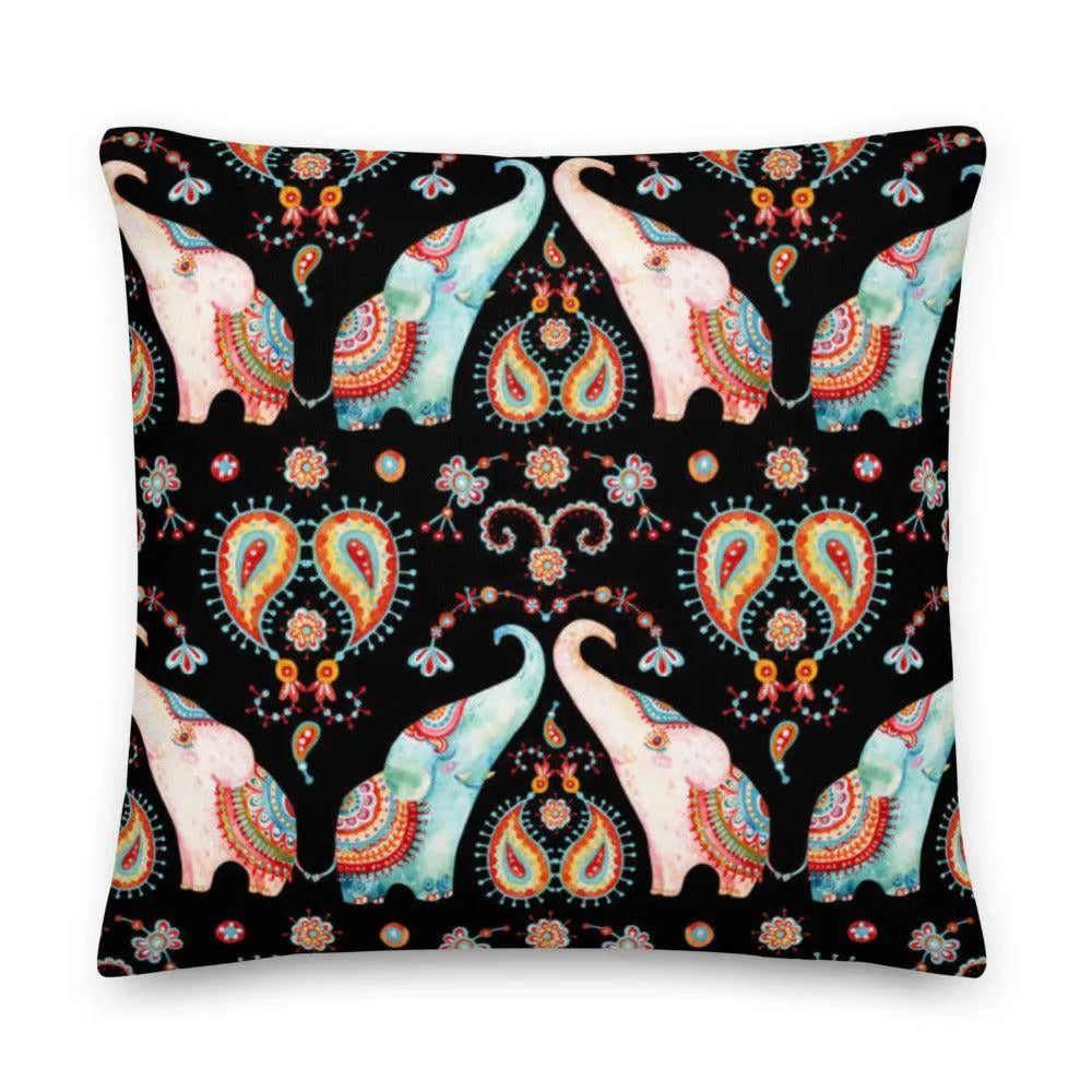 Indian Elephants Pillow & Pillow Cover - The Global Wanderer