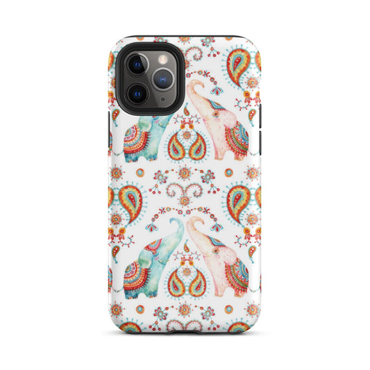 Indian Elephants Tough iPhone Case - The Global Wanderer