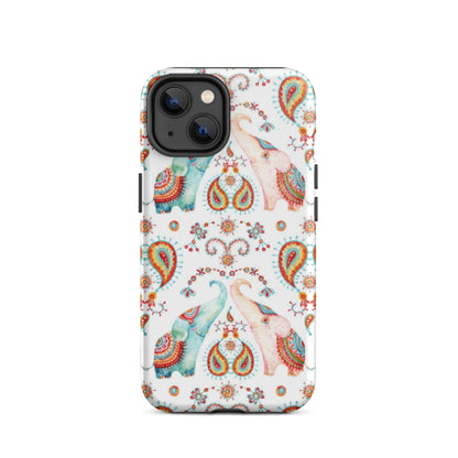 Indian Elephants Tough iPhone Case - The Global Wanderer