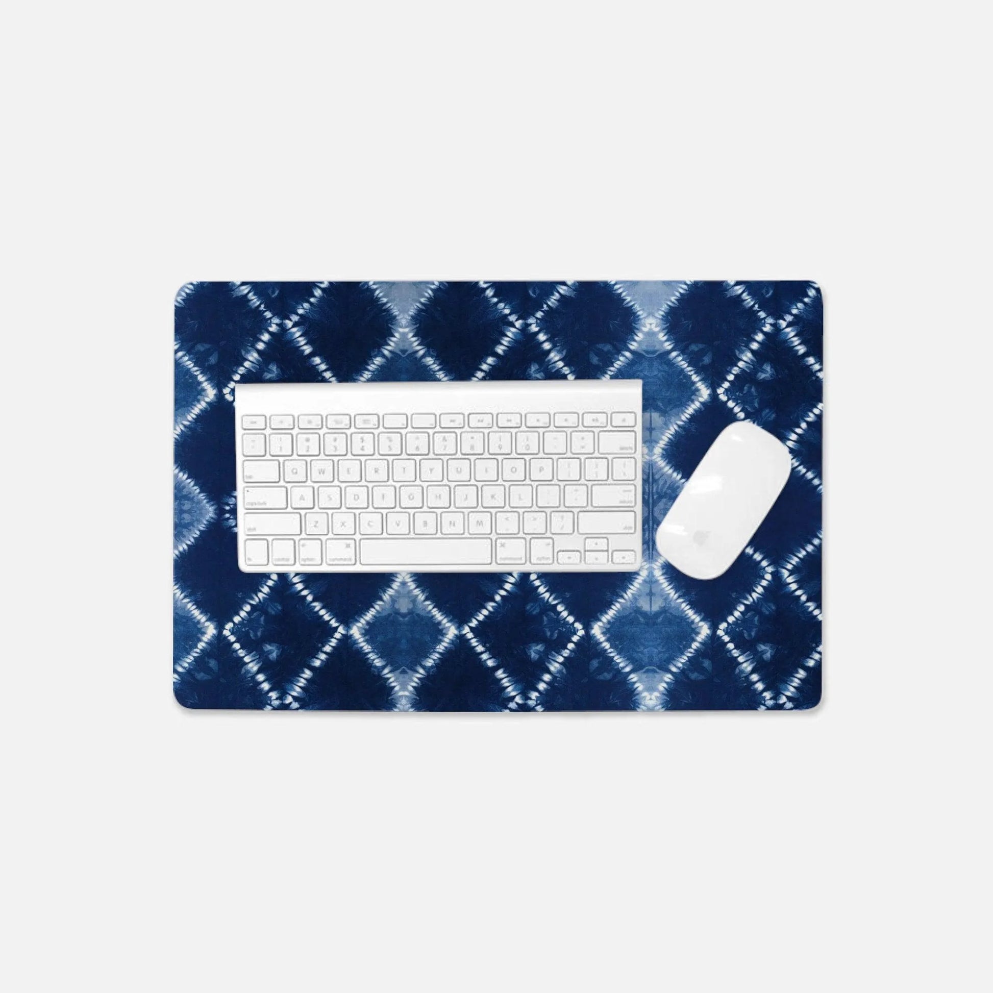 Japanese Shibori Print Desk Mat - The Global Wanderer