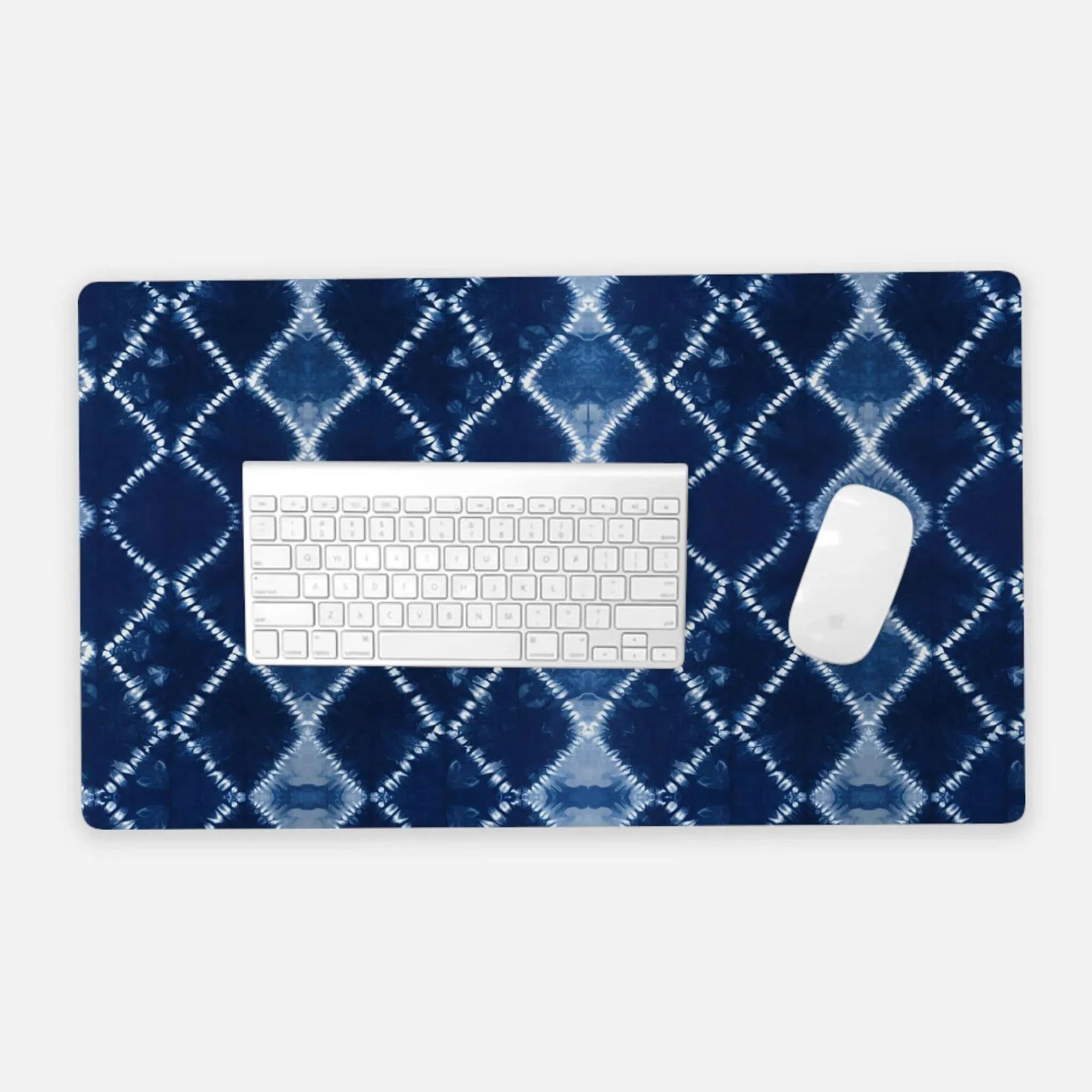 Japanese Shibori Print Desk Mat - The Global Wanderer
