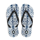 Japanese Shibori Print Flip Flops - The Global Wanderer