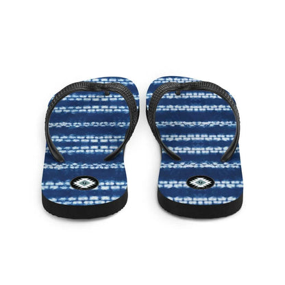 Japanese Shibori Print Flip Flops - The Global Wanderer