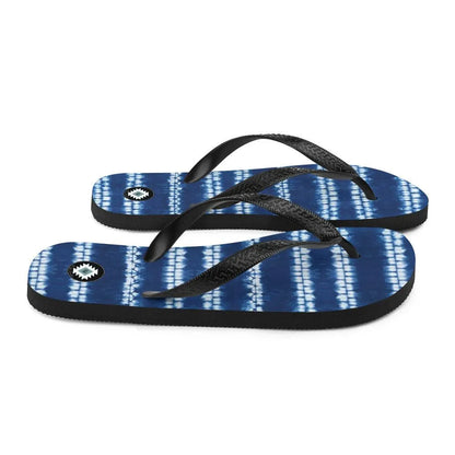 Japanese Shibori Print Flip Flops - The Global Wanderer