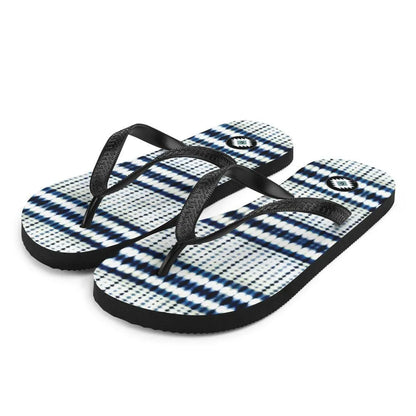 Japanese Shibori Print Flip Flops - The Global Wanderer