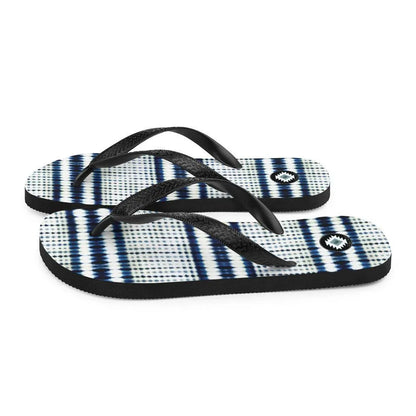 Japanese Shibori Print Flip Flops - The Global Wanderer